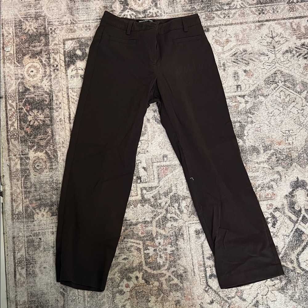 Briggs New York Men's Dark Brown Dress Pants